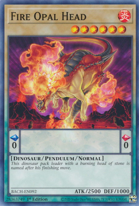 Battle Of Chaos BACH-EN092 Fire Opal Head