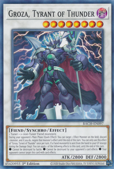 Battle Of Chaos BACH-EN097 Groza, Tyrant of Thunder