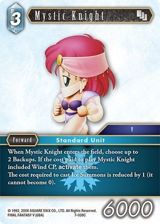 Final Fantasy Opus VII 7-039 Mystic Knight
