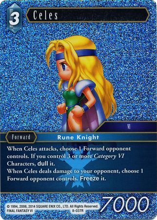 Final Fantasy Opus VIII 8-037 Celes Foil