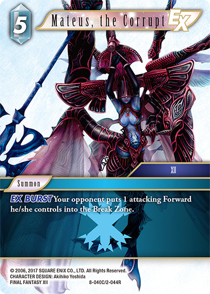 Final Fantasy Opus VIII 8-040 Mateus, the Corrupt