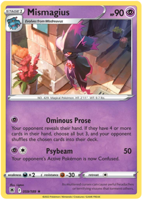SWSH Astral Radiance 059-189 Mismagius