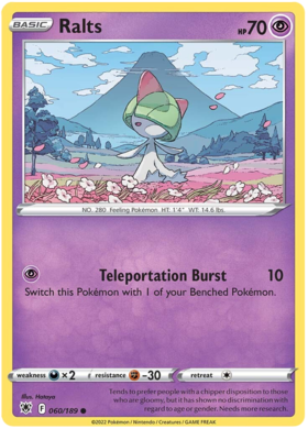 SWSH Astral Radiance 060-189 Ralts