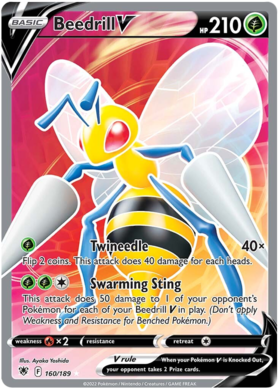 SWSH Astral Radiance 160-189 Beedrill V