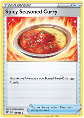 SWSH Astral Radiance 151-189 Spicy Seasoned Curry