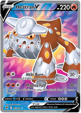 SWSH Astral Radiance 165-189 Heatran V