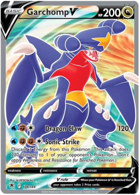 SWSH Astral Radiance 178-189 Garchomp V
