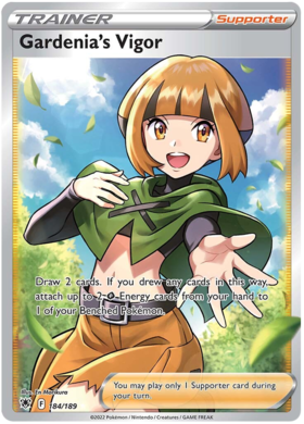 SWSH Astral Radiance 184-189 Gardenia's Vigor