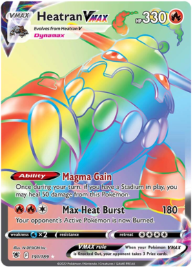 SWSH Astral Radiance 191-189 Heatran VMAX