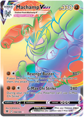 SWSH Astral Radiance 194-189 Machamp VMAX