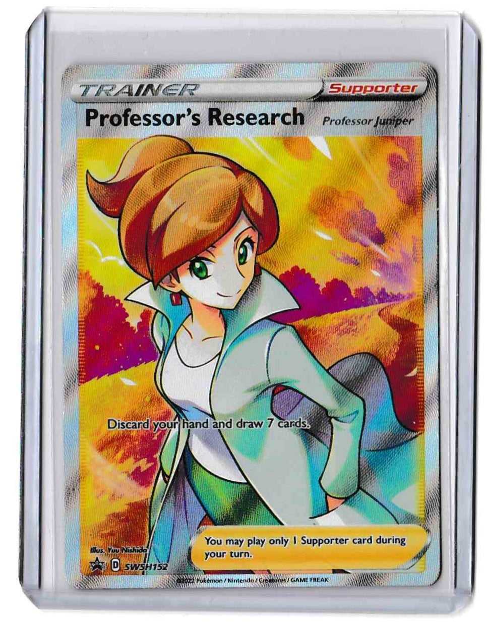 Pokemon - Professor Juniper Premium Tournament Collection Promo Full Art SWSH152