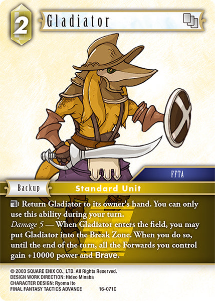 Final Fantasy Opus XVI - 16-071 Gladiator