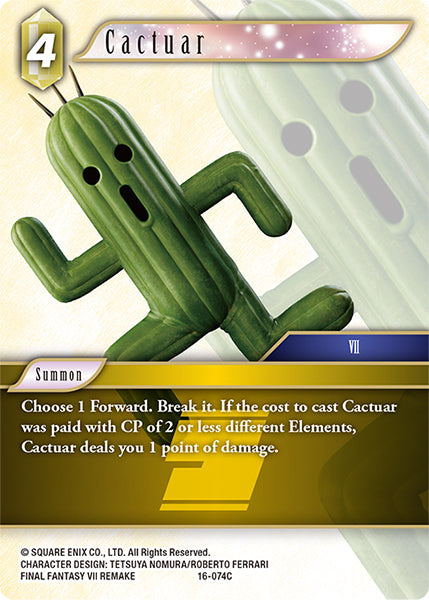 Final Fantasy Opus XVI - 16-074 Cactuar
