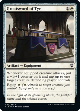 MTG Battle for Baldur's Gate 022/361 Greatsword of Tyr