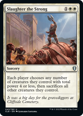 MTG Battle for Baldur's Gate 043/361 Slaughter the Strong
