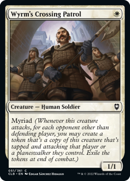 MTG Battle for Baldur's Gate 051/361 Wyrm's Crossing Patrol