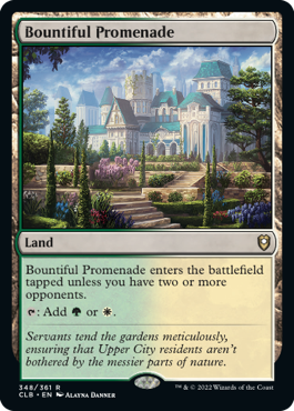 MTG Battle for Baldur's Gate 348/361 Bountiful Promenade