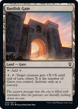 MTG Battle for Baldur's Gate 346/361 Basilisk Gate