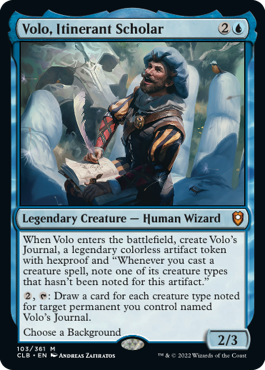 MTG Battle for Baldur's Gate 103/361 Volo, Itinerant Scholar