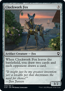 MTG Battle for Baldur's Gate 308/361 Clockwork Fox