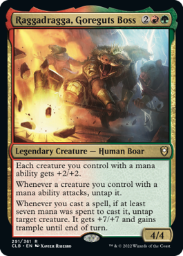 MTG Battle for Baldur's Gate 291/361 Raggadragga Goreguts Boss