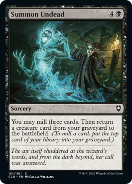 MTG Battle for Baldur's Gate 151/361 Summon Undead