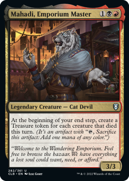 MTG Battle for Baldur's Gate 282/361 Mahadi, Emporium Master