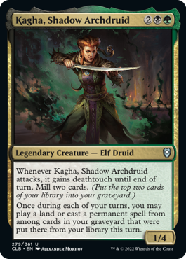 MTG Battle for Baldur's Gate 279/361 Kagha Shadow Archdruid