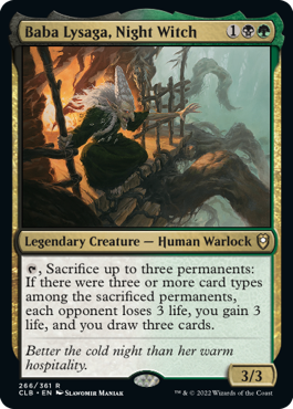 MTG Battle for Baldur's Gate 266/361 Baba Lysaga, Night Witch