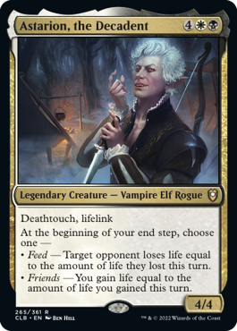MTG Battle for Baldur's Gate 265/361 Astarion, the Decadent