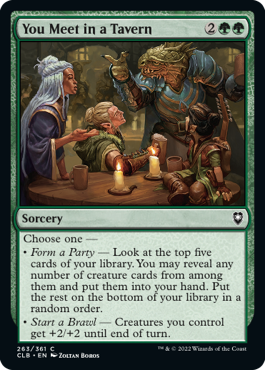 MTG Battle for Baldur's Gate 263/361 You Meet in a Tavern
