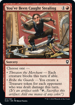 MTG Battle for Baldur's Gate 211/361 You've Been Caught Stealing