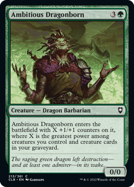 MTG Battle for Baldur's Gate 213/361 Ambitious Dragonborn