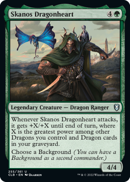MTG Battle for Baldur's Gate 255/361 Skanos Dragonheart
