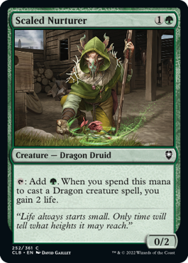 MTG Battle for Baldur's Gate 252/361 Scaled Nurturer