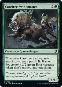 MTG Battle for Baldur's Gate 219/361 Carefree Swinemaster