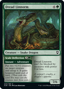 MTG Battle for Baldur's Gate 225/361 Dread Linnorm