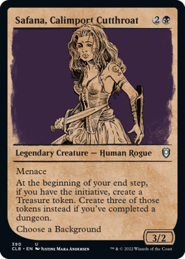 MTG Battle for Baldur's Gate 390 Safana, Calimport Cutthroat