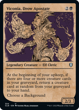 MTG Battle for Baldur's Gate 394 Viconia, Drow Apostate