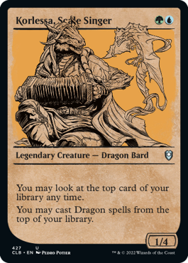 MTG Battle for Baldur's Gate 427 Korlessa, Scale Singer
