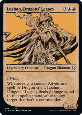 MTG Battle for Baldur's Gate 428 Lozhan, Dragons' Legacy