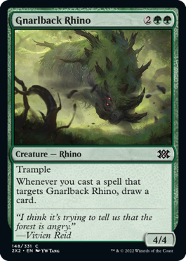 MTG Double Masters 148/331 Gnarlback Rhino