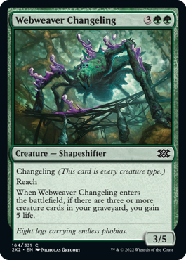MTG Double Masters 164/331 Webweaver Changeling