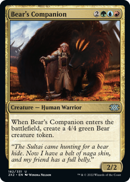 MTG Double Masters 182/331 Bear's Companion