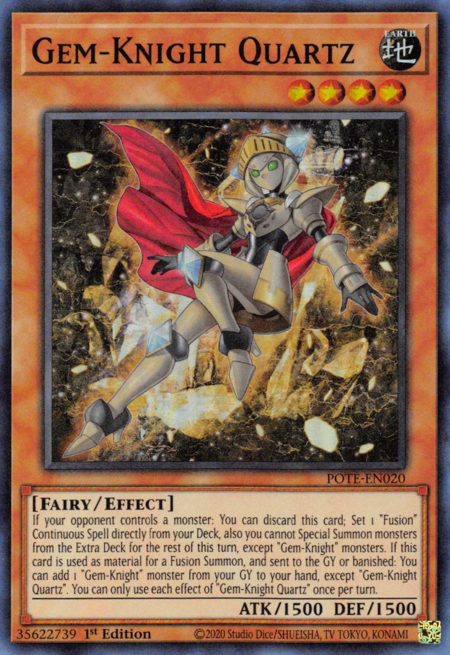 Power Of The Elements POTE-EN020 Gem-Knight Quartz