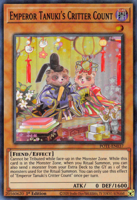 Power Of The Elements POTE-EN037 Emperor Tanuki's Critter Count