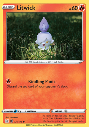 SWSH Lost Origin 024-196 Litwick