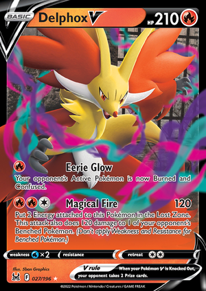 SWSH Lost Origin 027-196 Delphox V
