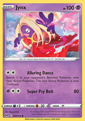 SWSH Lost Origin 068-196 Jynx