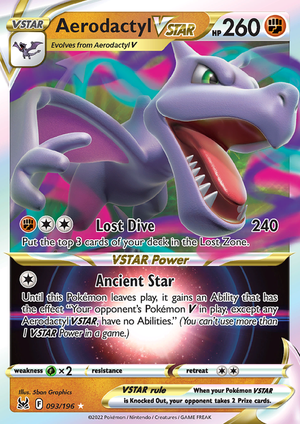 SWSH Lost Origin 093-196 Aerodactyl VSTAR